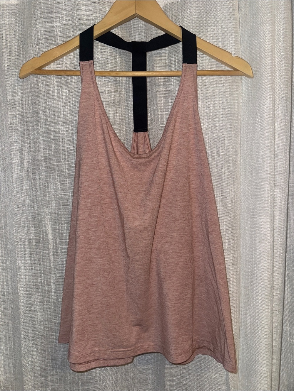 Lou & Grey | Women’s M Pink Racerback Tank Top with Black Straps